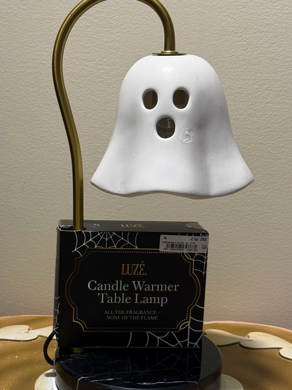 Luze Halloween Ghost Candle Warmer Table Lamp